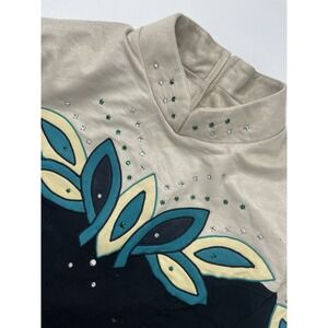 Woman's Vintage 1984 Authentic Ranchwear Black Green And Beige  Size L